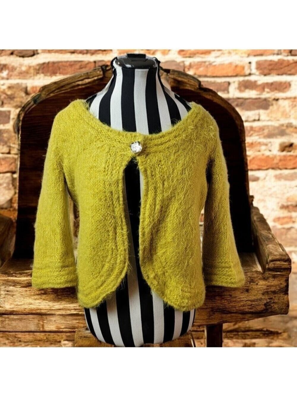 Per Una Italian-Made Wool Blend Cardigan – Soft & Chic – Size S